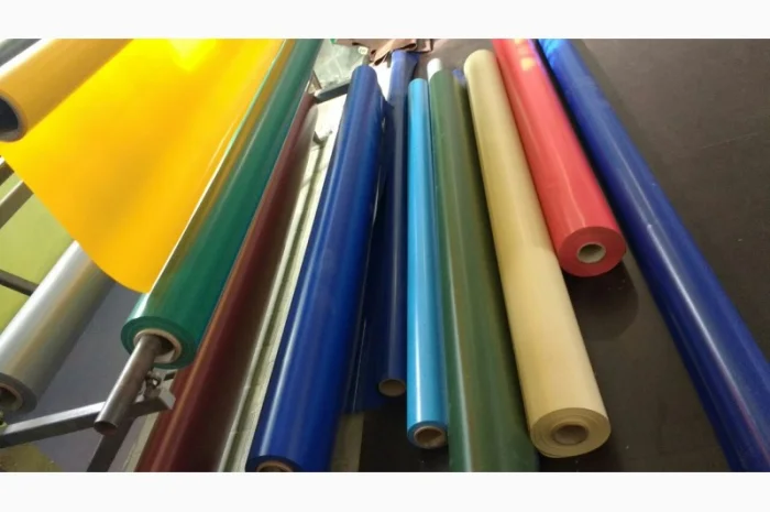 ПВХ материал тентовый для накрытия зернохранилищ, прицепов зерновозов, урожая- фото № 1