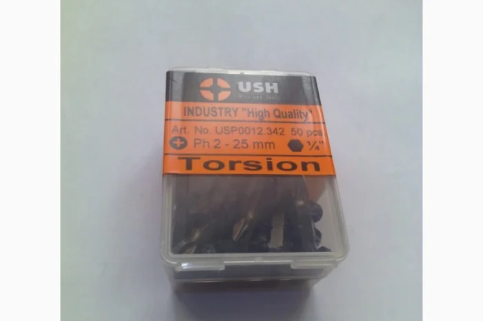 Бита отвертка вставка PH-2 25мм USH / Germany (1шт. )- фото № 2