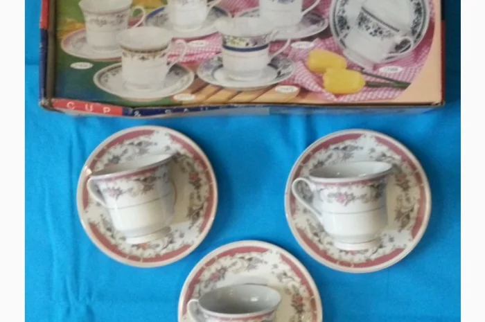 Кофейний набір з узором на 6 персон- фото № 1