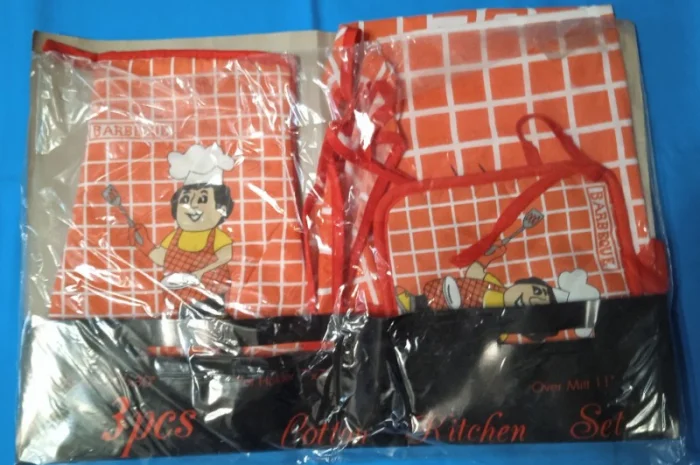 Набор для кухни: фартук, прихватка и рукавичка- фото № 2