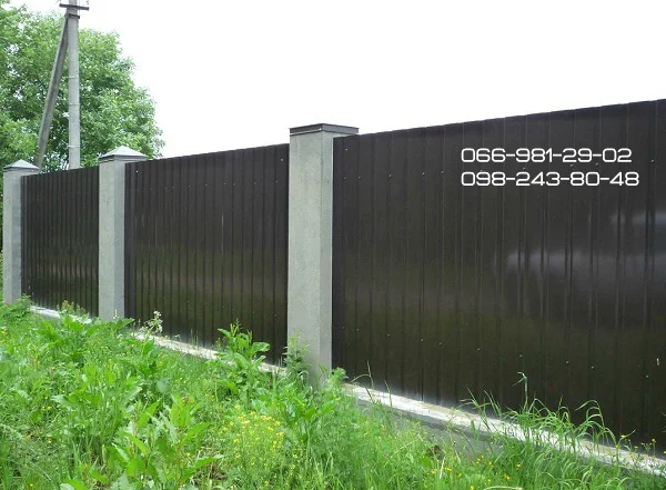 Забір з профнастилу на замовлення- фото № 5