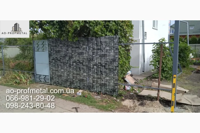 Профнастил под серый камень от производителя- фото № 3