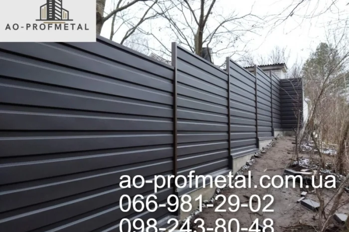 Профнастил ПС-15 двухсторонний 8019 РЕМА, Темно-коричневый профнастил 8019 матовий- фото № 1