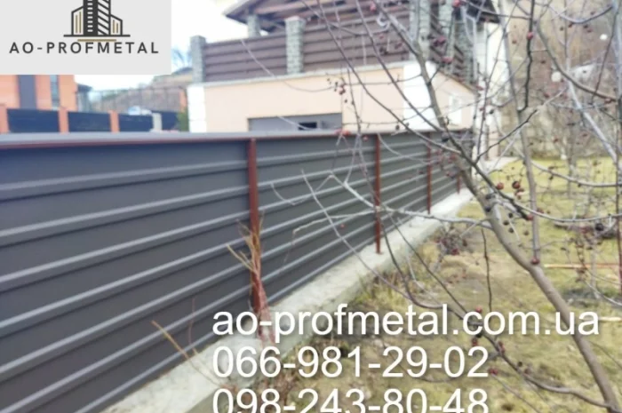 Профнастил ПС-15 двухсторонний 8019 РЕМА, Темно-коричневый профнастил 8019 матовий- фото № 2