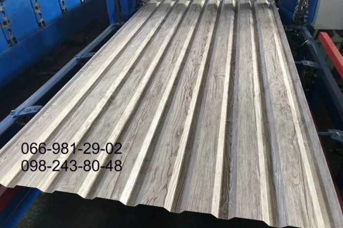 Профнастил під дерево для паркану та інші вироби- фото № 2