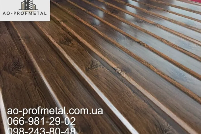 Профнастил під дерево для паркану та інші вироби- фото № 3