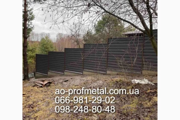 Профнастил заборный ПС-15 от производителя- фото № 1