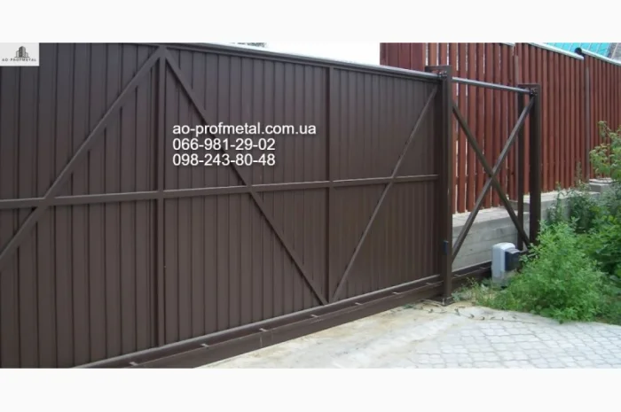 Калитка и ворота из профнастила на заказ- фото № 2
