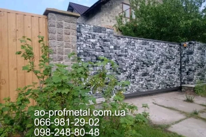 Профлист с рисунком под камень - большой выбор- фото № 1