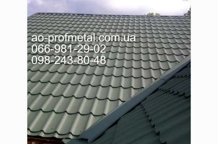 Металлочерепица оливкового цвета от производителя- фото № 5