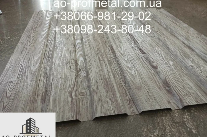 Профнастил с рисунком под белое дерево от производителя- фото № 1