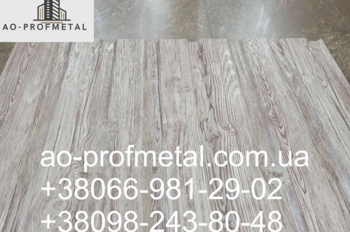 Профнастил с рисунком под белое дерево от производителя- фото № 4