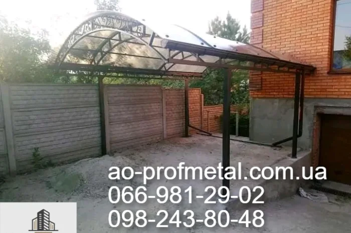 Навіс для автомобіля під ключ- фото № 4