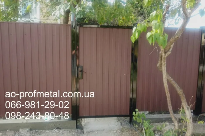 Профнастил и услуги по установке забора в Киеве- фото № 3