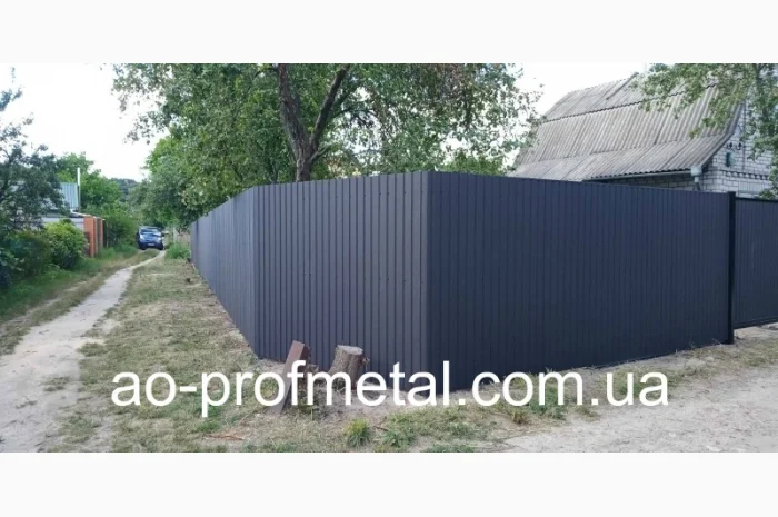 Профнастил и услуги по установке забора в Киеве- фото № 6