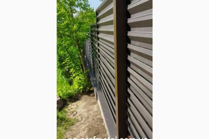 Установка забору-жалюзі під ключ у Києві- фото № 1