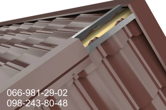 Конек на крышу с полимерным покрытием от производителя- фото № 5