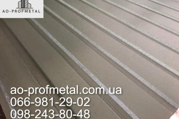 Профнастил ПС-10 темно-коричневий для огорожі- фото № 2