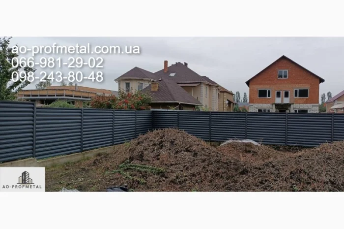 Забор ламели жалюзи под ключ, Установка Забор Жалюзи- фото № 3