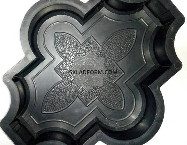 Форми для тротуарної плитки Клевер узорний 2- фото № 1