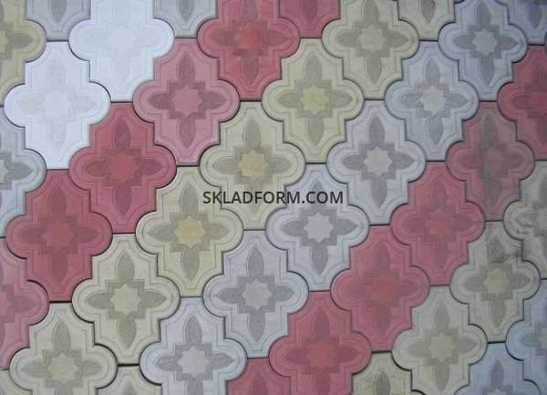 Форми для тротуарної плитки Клевер узорний 2- фото № 3