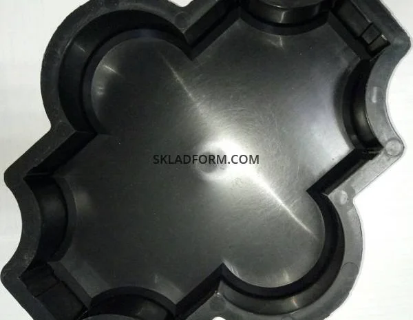 Формы для тротуарной плитки Клевер гладкий 4,5 см- фото № 1