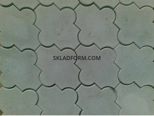 Формы для тротуарной плитки Клевер гладкий 4,5 см- фото № 3