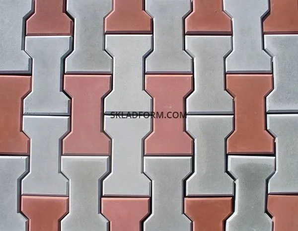 Формы для тротуарной плитки Двойное Т шагрень в продаже- фото № 3