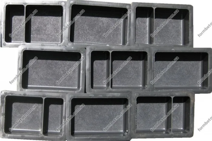 Формы для тротуарной плитки Старый город двойной 4,5 см- фото № 1