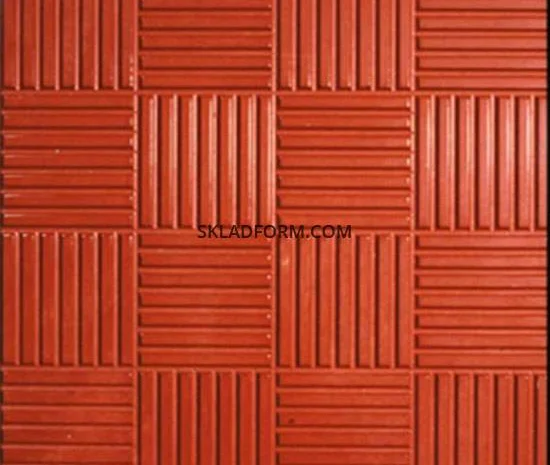 Форми для тротуарної плитки квадрат Шоколадка- фото № 1