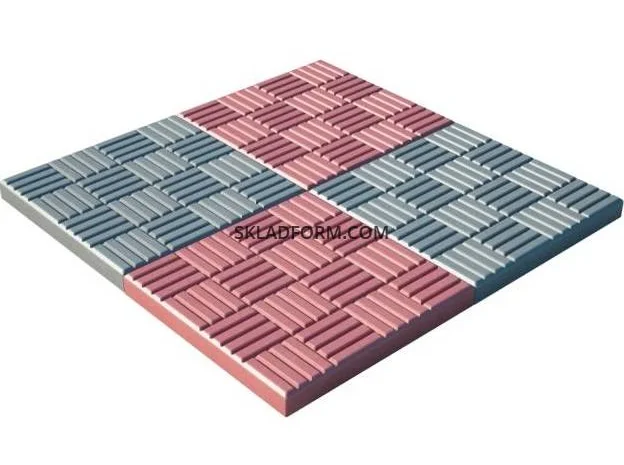 Форми для тротуарної плитки квадрат Шоколадка- фото № 3