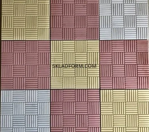 Форми для тротуарної плитки квадрат Шоколадка- фото № 4