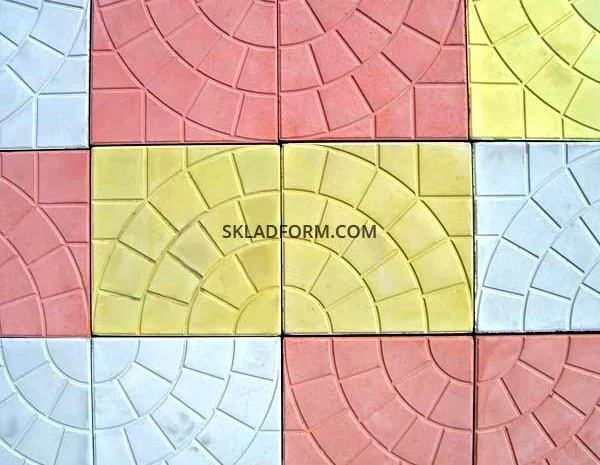 Формы для тротуарной плитки квадрат Сеть 30х30 см в продаже- фото № 1