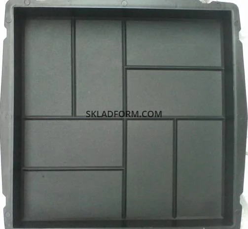 Формы для тротуарной плитки 8 Кирпичей 40х40 см в продаже- фото № 1