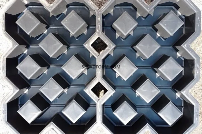 Форма для тротуарной плитки решетка газонная под траву- фото № 2