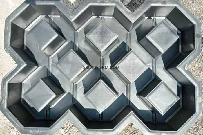 Форма для тротуарной плитки решетка газонная под траву- фото № 3