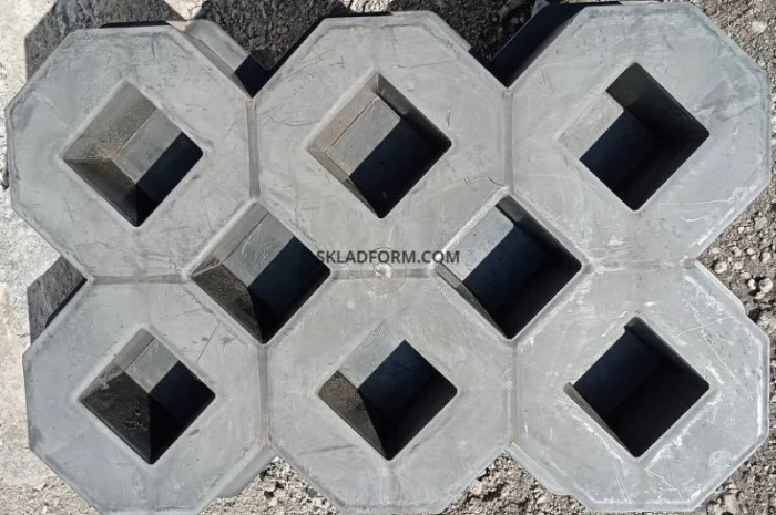 Форма для тротуарной плитки решетка газонная под траву- фото № 4