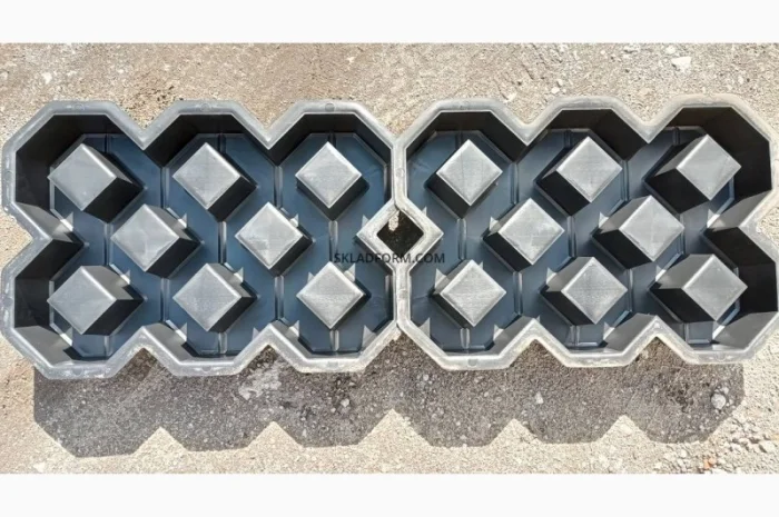 Форма для тротуарной плитки решетка газонная под траву- фото № 5