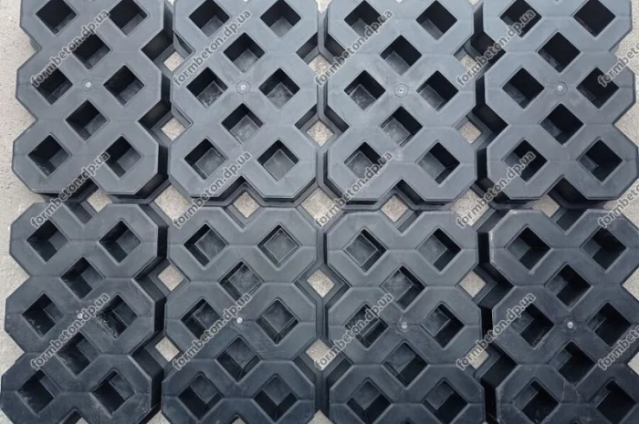 Форма для тротуарной плитки решетка газонная под траву- фото № 6