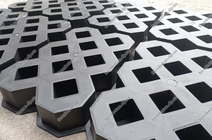 Форма для тротуарной плитки решетка газонная под траву- фото № 7