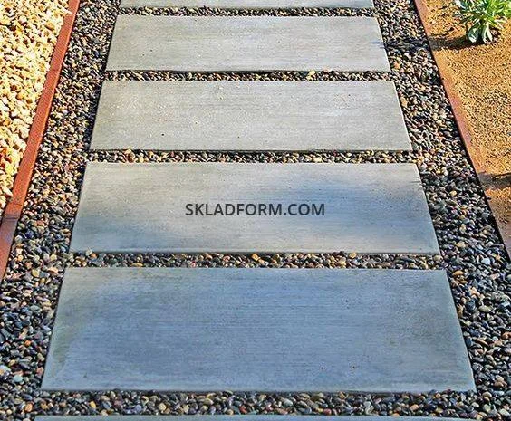 Форма для создания бетонной садовой дорожки 100х50 см- фото № 8
