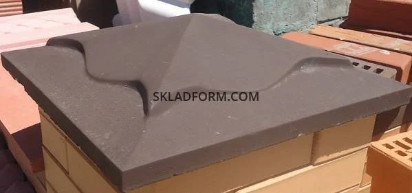 Форма крышки на столб Медуза 45х45 см в продаже- фото № 1