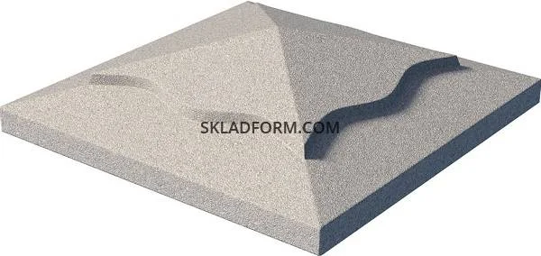 Форма крышки на столб Медуза 45х45 см в продаже- фото № 3