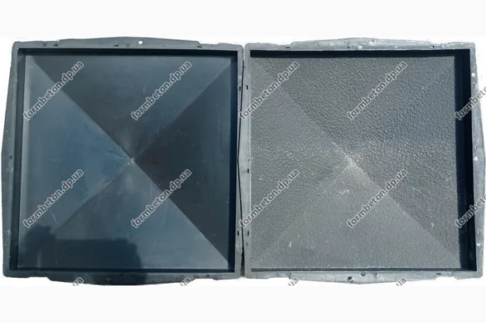 Форма кришки чотирьохскатної 49х49 см з шегреною- фото № 2