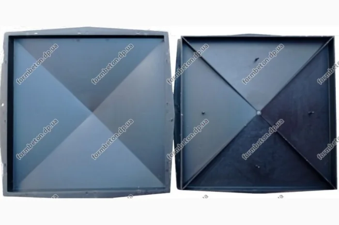 Форма кришки чотирьохскатної 49х49 см, гладка- фото № 2
