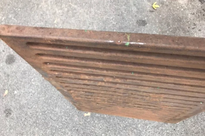 Решетка гриль из чугуна для барбекю и мангала. Ливнёвка. Размеры 70 см. х 50 см- фото № 3