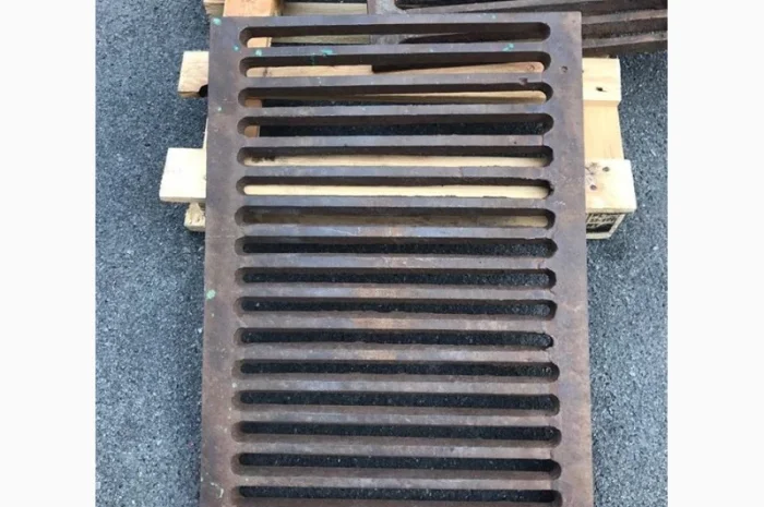 Решетка гриль из чугуна для барбекю и мангала. Ливнёвка. Размеры 70 см. х 50 см- фото № 5