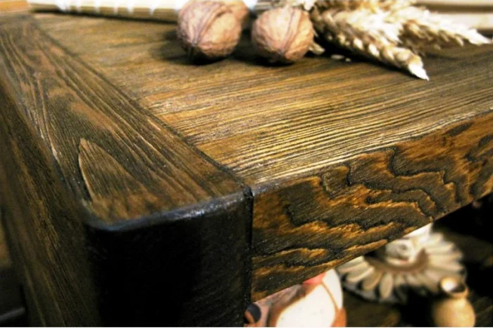 Браширование древесины, доски. Состаренное дерево. Старение древесины- фото № 2