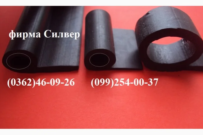 Уплотнительный профиль, резиновый уплотнитель, резиновый профиль, уплотнители для дверей- фото № 1