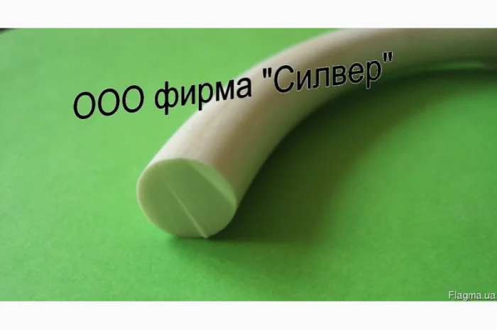 Шнуры из белой силиконовой резины круглого сечения- фото № 1